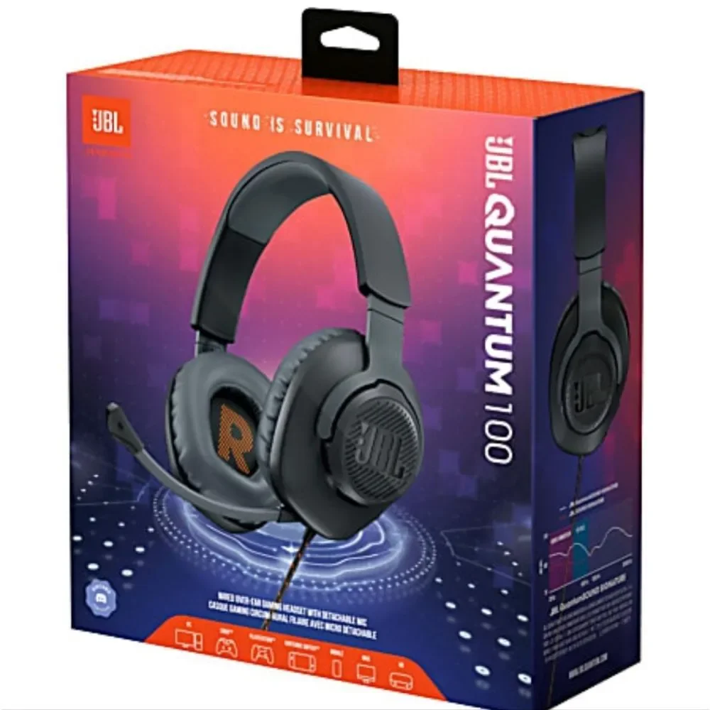 JBL Quantum 100 Gaming Headset - Black